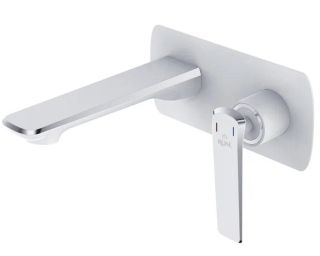 Встраиваемый смеситель для раковины Rose R1341F белый/хром